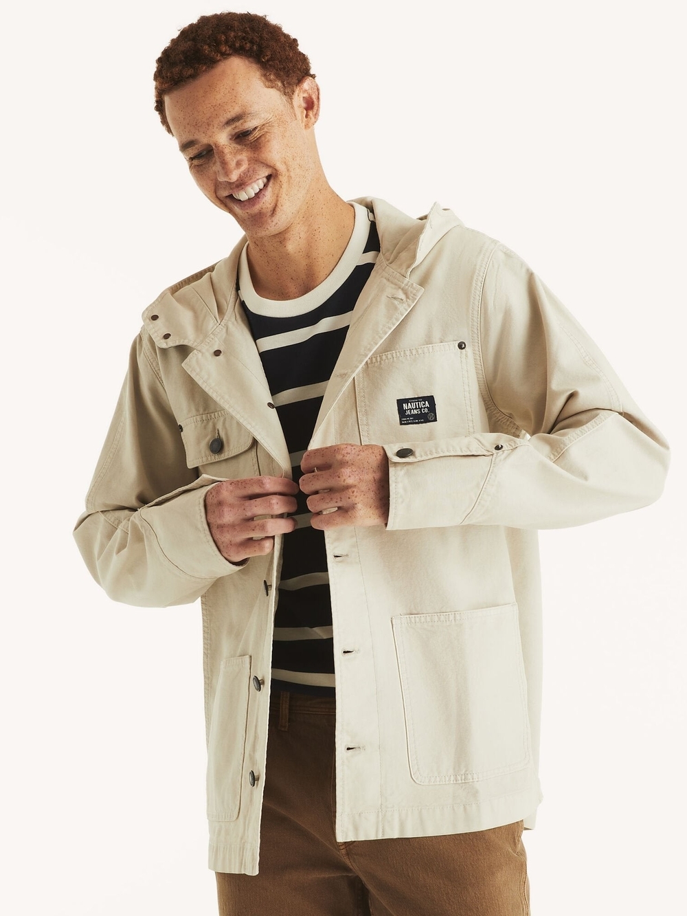 Nautica Mens Nautica Jeans Co. Chore Jacket